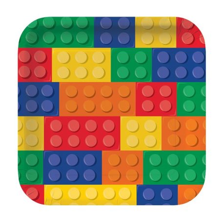 LEGO tányér, 8 db/csomag