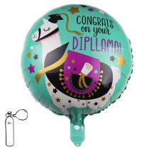 46 cm-es lámás ballagási fólia lufi