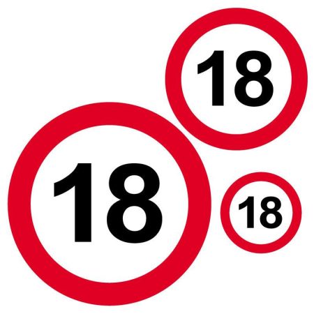 Sebességkorlátozó 18-as matrica, 8 db/csomag Sebességkorlátozó 18-as matrica, 8 db/csomag