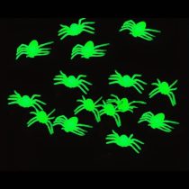 Fluoreszkáló dekorációs pókok