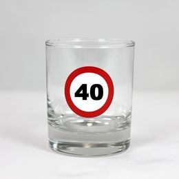 Sebességkorlátozó 40-es whiskey-s pohár