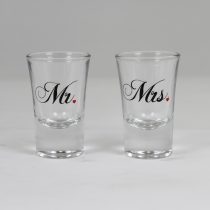 Mr. és Mrs. Feliratú Feles pohár Szett