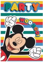 Mickey egér party meghívó, 5 db/csomag