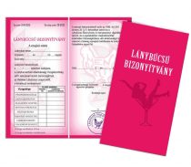 Bizonyítvány - Lánybúcsú bizonyítvány