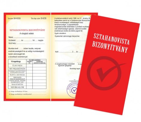 Sztahanosvista bizonyítvány