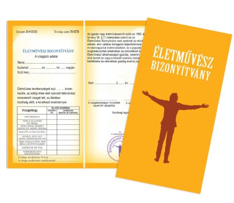 Életművész bizonyítvány Életművész bizonyítvány