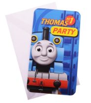 Thomas and Friends Party Meghívó 6 db-os