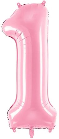 86 cm-es 1-es babarózsaszín számos fólia lufi 86 cm-es 1-es babarózsaszín számos fólia lufi