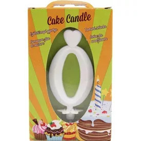 Számgyertya fehér - 0