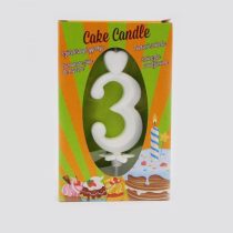 Számgyertya fehér - 3