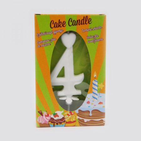 Számgyertya fehér - 4