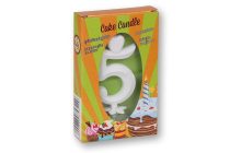 Számgyertya fehér - 5