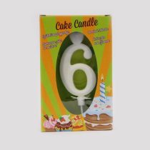 Számgyertya fehér - 6