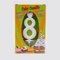 Számgyertya fehér - 8