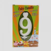 Számgyertya fehér - 9