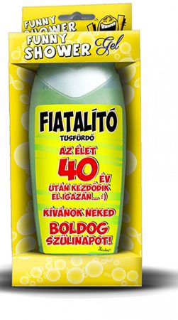 Fiatalító tusfürdő 40. születésnapra Fiatalító tusfürdő 40. születésnapra