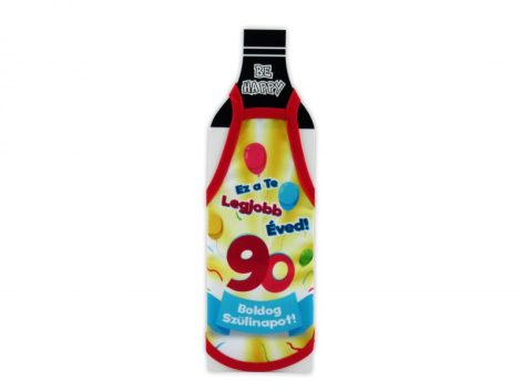 Üvegkötény színes Boldog 90. Szülinapot! Üvegkötény színes Boldog 90. Szülinapot!