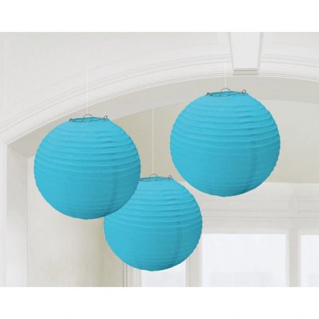 Kék gömb lampion, 3 db/csomag Kék gömb lampion, 3 db/csomag