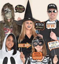 Fotó kellék szett Halloweenre, 13 db/csomag