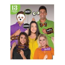 Halloween-re kellékek pálcán fotózáshoz, 13/csomag