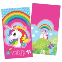 Egyszarvú parti meghívó, 8 db/csomag