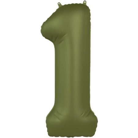 86 cm-es 1-es matt zöld szám fólia lufi 86 cm-es 1-es matt zöld szám fólia lufi