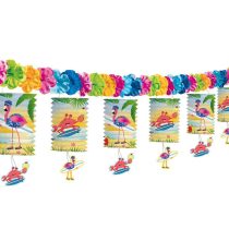 Nyaraló flamingó lampionfüzér - 3,6 m