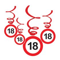   Sebességkorlátozó 18-as függődekoráció, 6 db/csomag