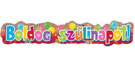 Színes Boldog Szülinapot banner