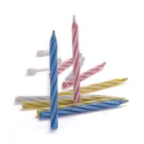 Elfújhatatlan színes varázsgyertya, 12 db-os