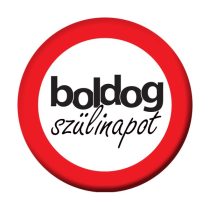 Sebességkorlátozó Boldog Szülinapot kitűző