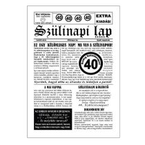 Szülinapi újság 40.születésnapra