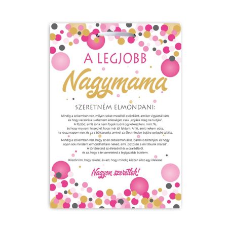 Legjobb Nagymama! ajándék tábla Legjobb Nagymama! ajándék tábla