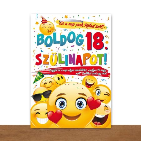 Boldog 18. Szülinapot! ajándék tábla