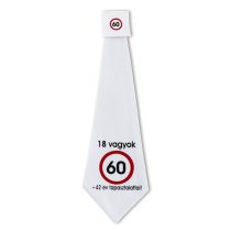   Nem vagyok 60... Sebességkorlátozó születésnapi számos nyakkendő
