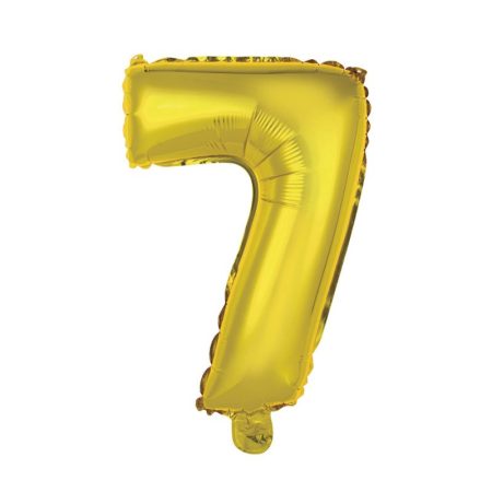 41 cm-es levegős arany szám fólia lufi - 7