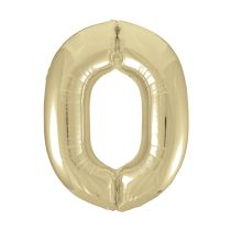 86 cm-es 0-ás arany szám fólia lufi