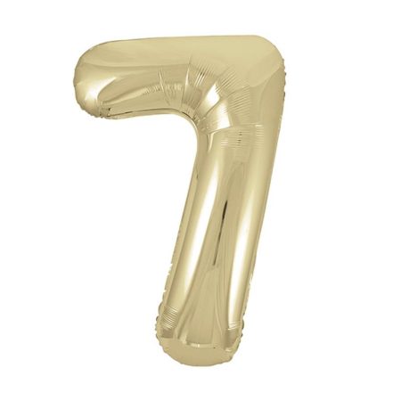 86 cm-es 7-es arany szám fólia lufi