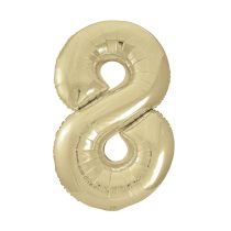 86 cm-es 8-as arany szám fólia lufi
