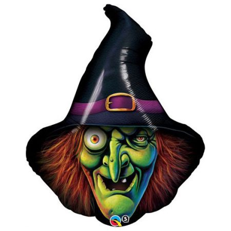 86 cm-es Boszorkány fej fólia lufi