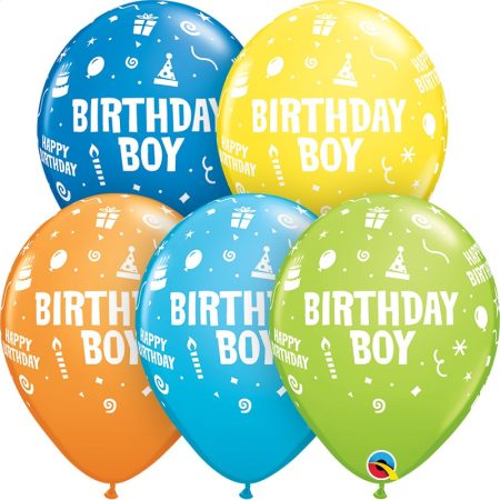 28 cm-es Birthday Boy lufi, 6 db/csomag
