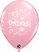 28 cm-es pink hercegnős lufi, 6 db/csomag