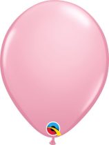 28 cm-es rózsaszín gumi lufi, 25 db/csomag