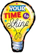 102 cm-es Your Time To Shine ballagási fólia lufi