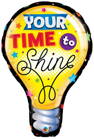 102 cm-es Your Time To Shine ballagási fólia lufi