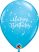 28 cm-es Happy Birthday lufi vegyes színekben, 25 db/csomag