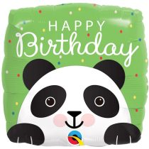 46 cm-es panda Happy Birthday fólia lufi