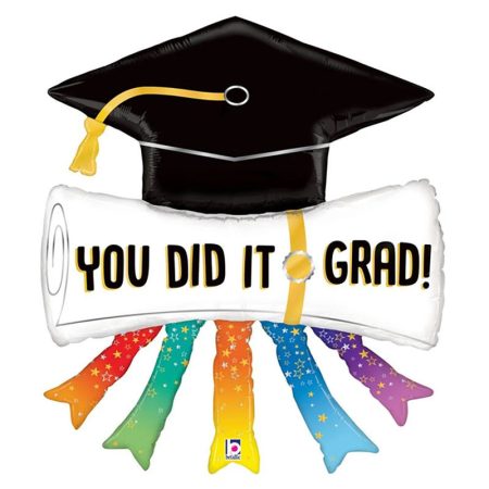 112 cm-es You Did It Diploma és Ballagási fólia lufi